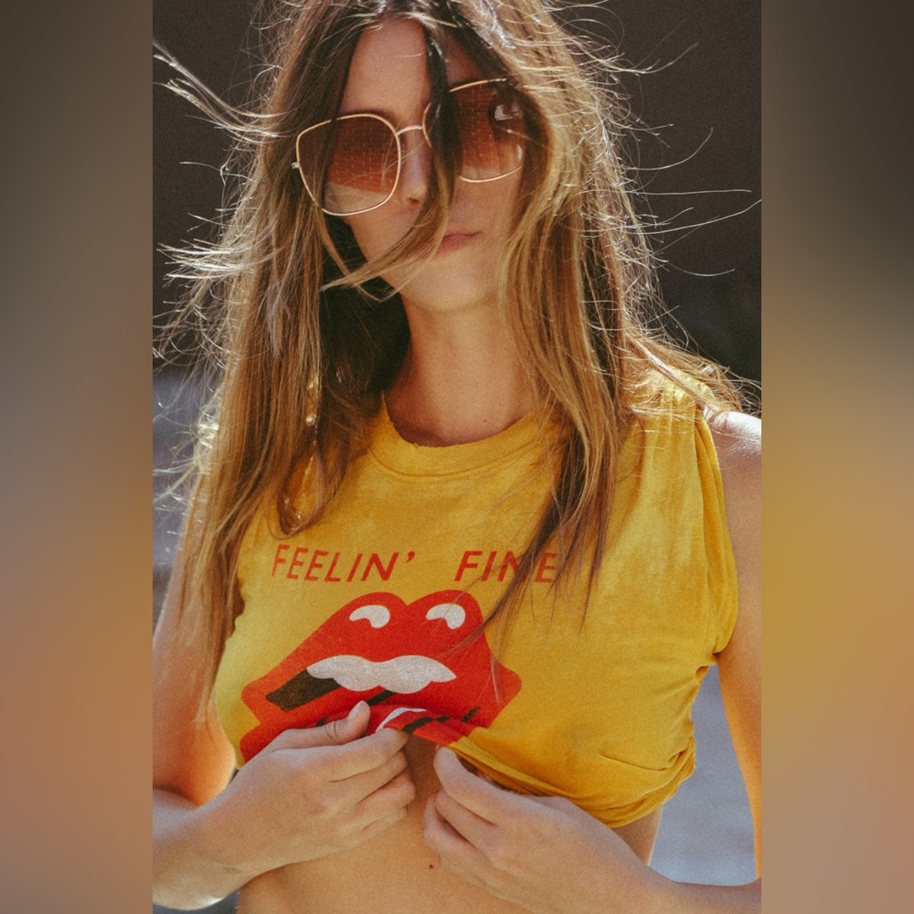 Stoned Immaculate x The Rolling Stones Feelin Fine tee sz small